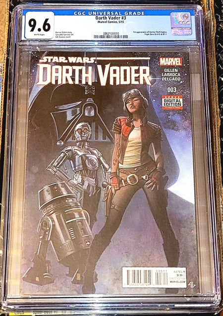 CGC 9.6 & 9.8 Star Wars Darth Vader #3 1st Appearance of Doctor Chelli Aphra, Triple Zero 0-0-0 & BT-1 - CGC 9.6 # 3862131010
