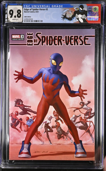 Edge of Spider-Verse #3 CGC 9.8 Yoon Secret Wars 8 Homage CBNS Exclusive [Ltd to 1200] - CGC 9.8 # 4289428004 w/ custom Spider-Man label