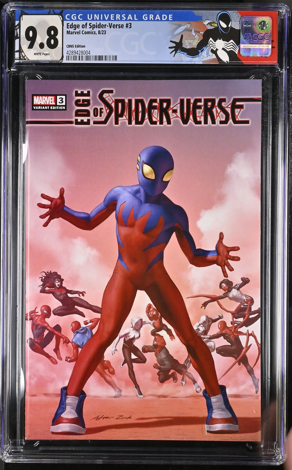 Edge of Spider-Verse #3 CGC 9.8 Yoon Secret Wars 8 Homage CBNS Exclusive [Ltd to 1200] - CGC 9.8 # 4289428004 w/ custom Spider-Man label