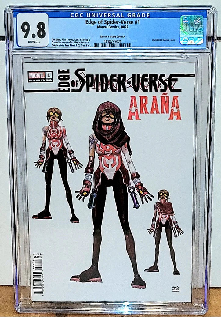 Edge Of Spider-Verse #1 CGC 9.8 1:10 Ramos Design Variant - CGC 9.8 # 4118735021 (Of 5)