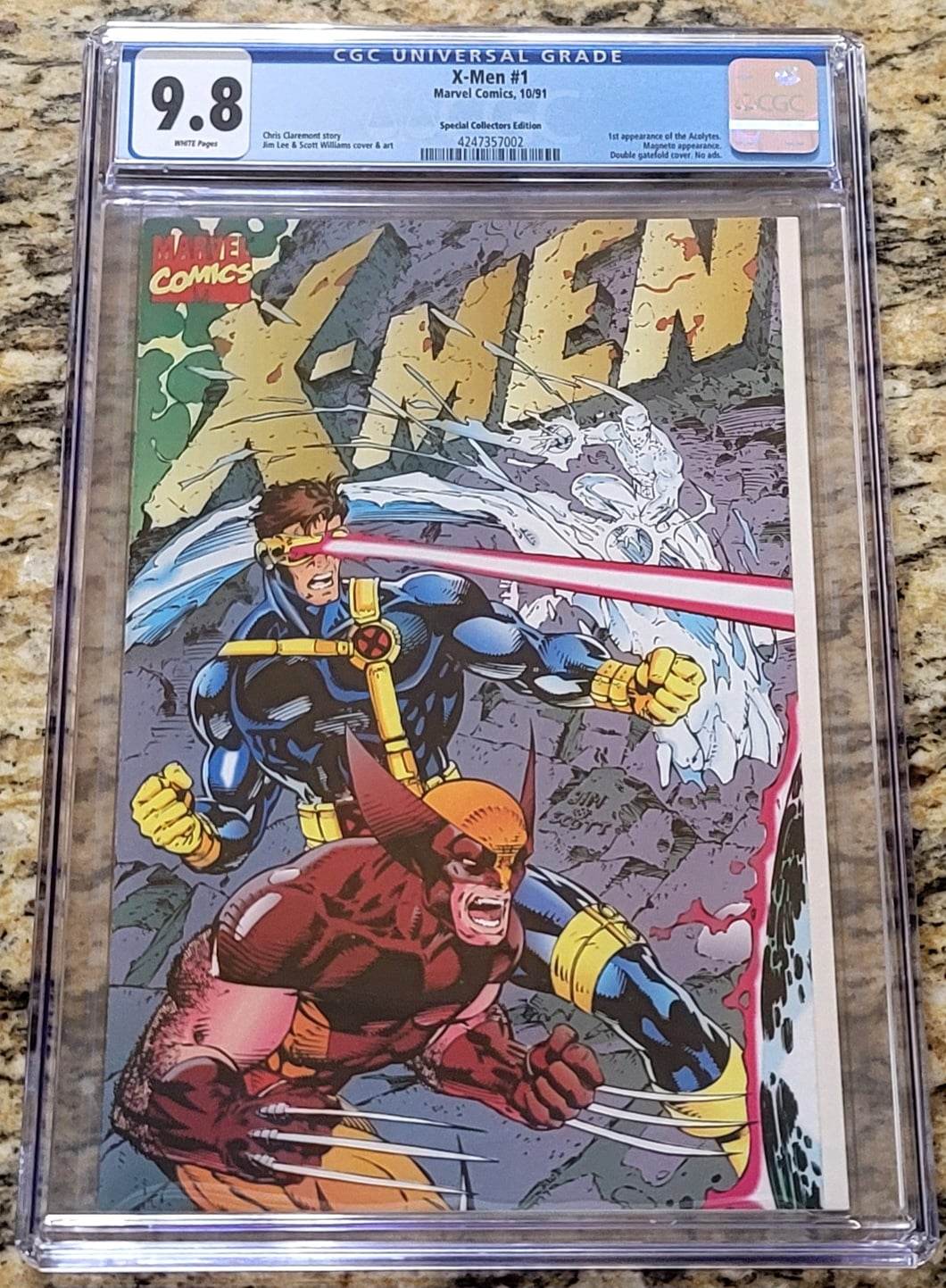 X-Men #1 1991 Special Collectors Edition CGC 9.8 1st Appearance of the Acolytes Double Gatefold Cover