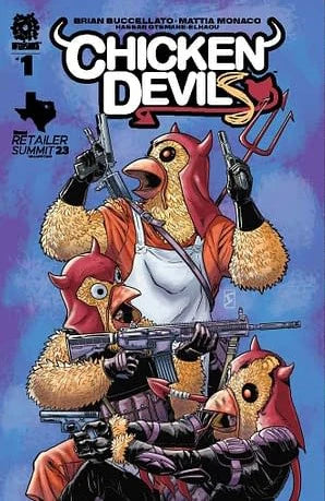 Chicken Devils #1 Metal Retailer Summit 23 Variant *RARE* - NM Near Mint