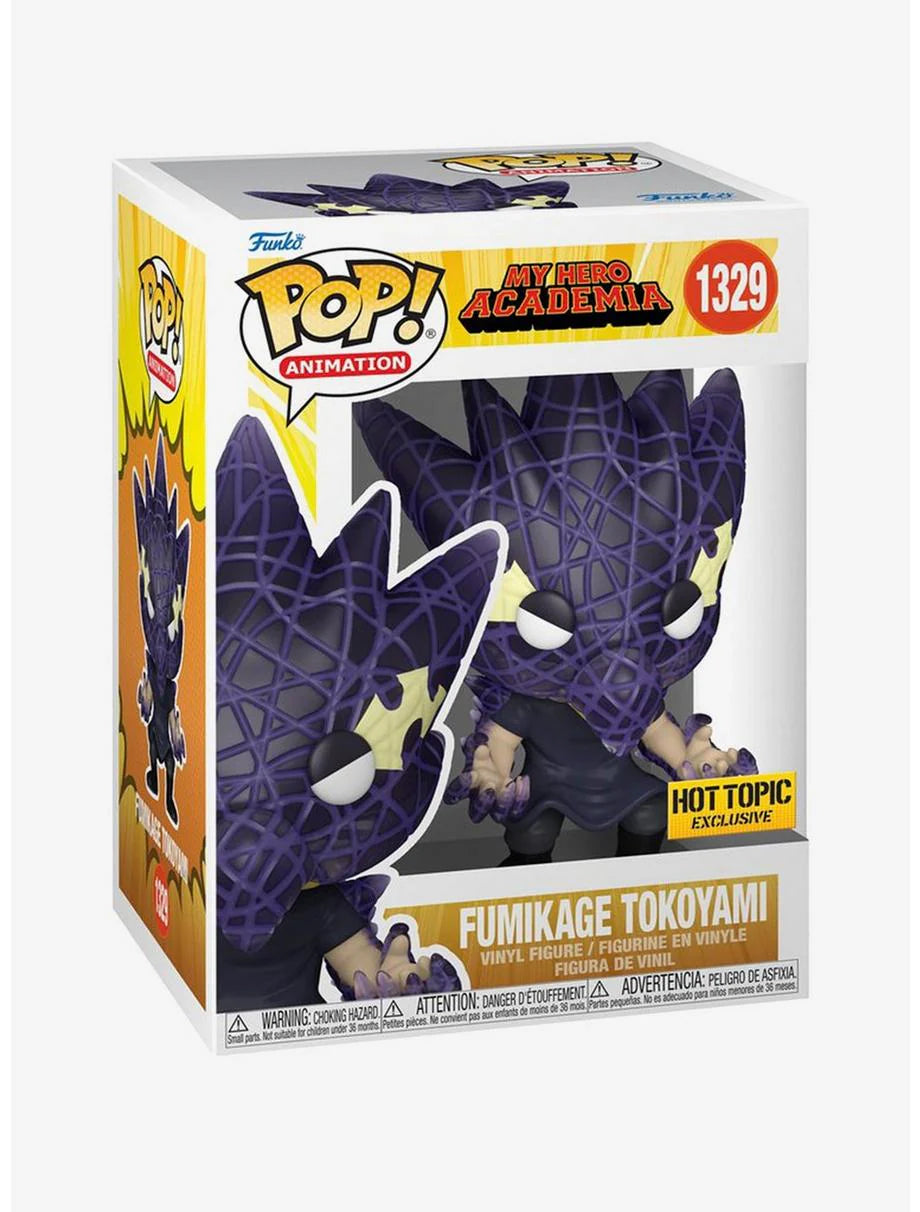 Funko Pop! Animation My Hero Academia Fumikage Tokoyami #1329 Vinyl Figure Hot Topic Excl