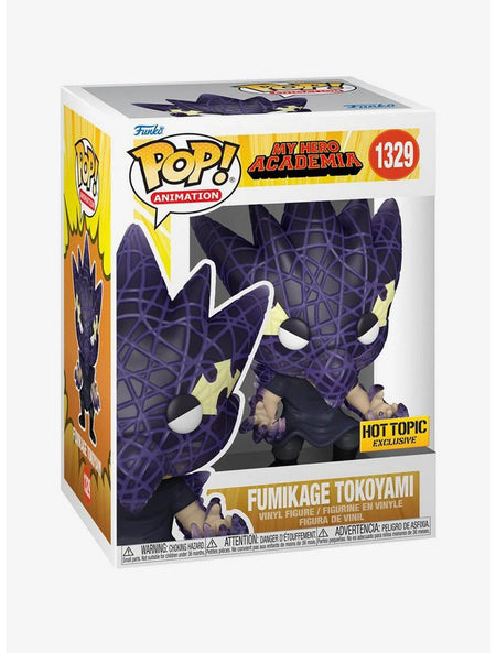 Funko Pop! Animation My Hero Academia Fumikage Tokoyami #1329 Vinyl Figure Hot Topic Excl