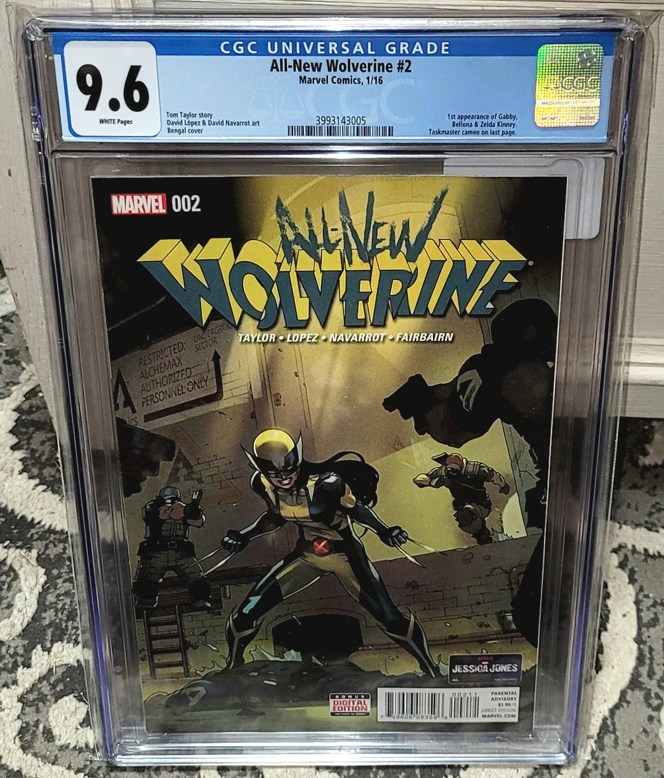 All-New Wolverine 2015 #2 CGC 9.6 1st Gabby - CGC 9.6