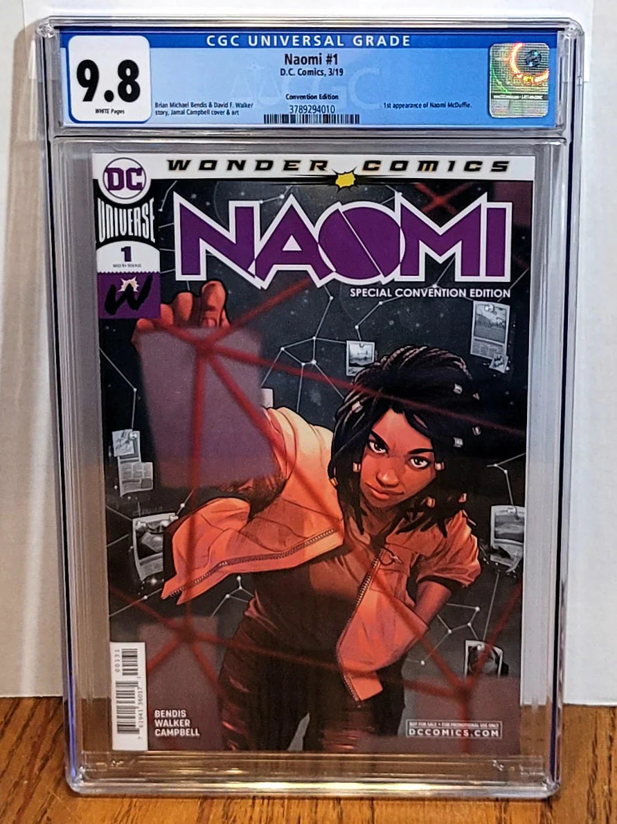 Naomi #1 CGC 9.8 Convention Ed 1st Appearance Naomi McDuffin