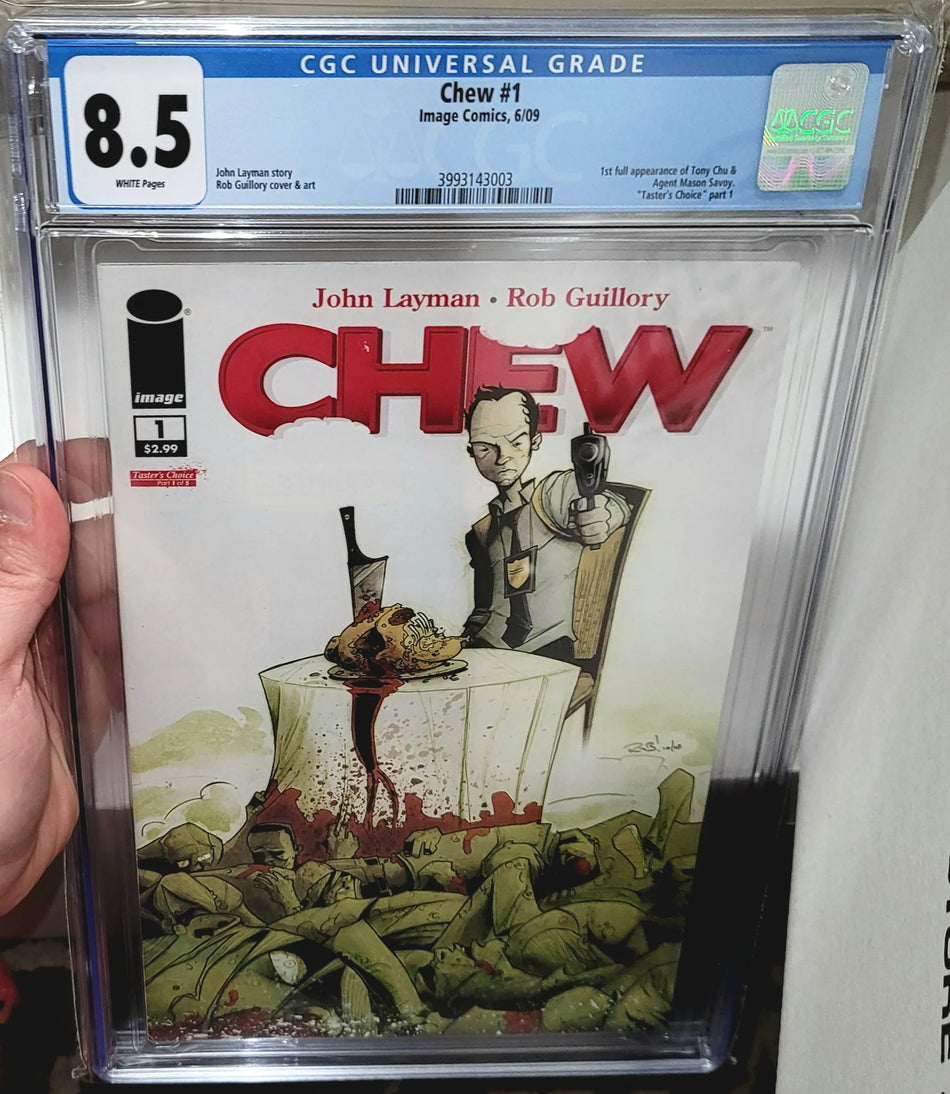 CGC 8.5 Chew #1 1st Full appearance Tony Chu & Agent Mason Savoy First 1st Print