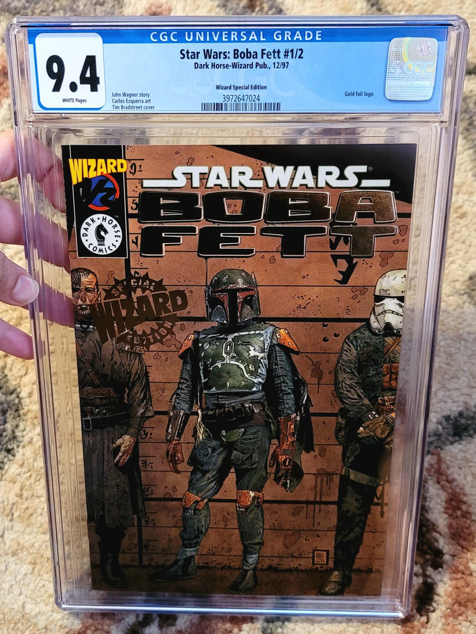 CGC 9.4 Star Wars: Boba Fett #1/2 Wizard World Gold Foil Edition