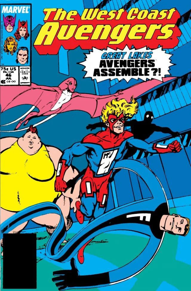 Avengers West Coast V2 #46 FN Newsstand 1st Great Lakes Avengers & Mr. Immortal
