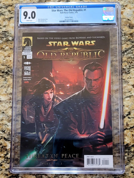 CGC 9.0 Star Wars The Old Republic #1 Attik Studios Variant