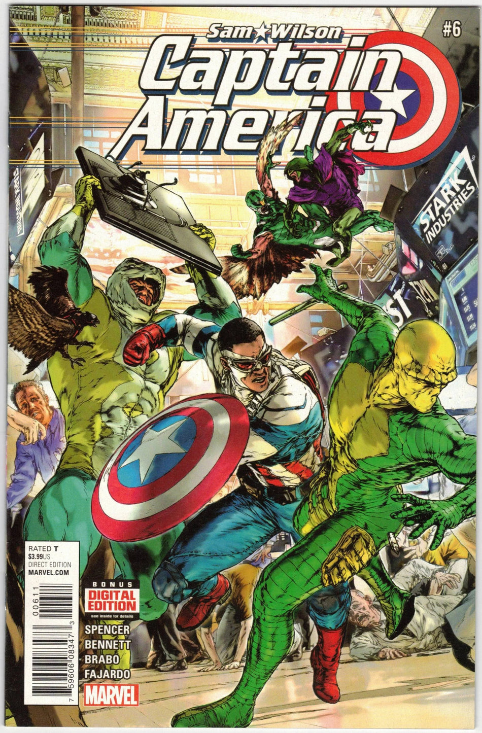 Captain America: Sam Wilson 2016 Issue 6 - Near Mint