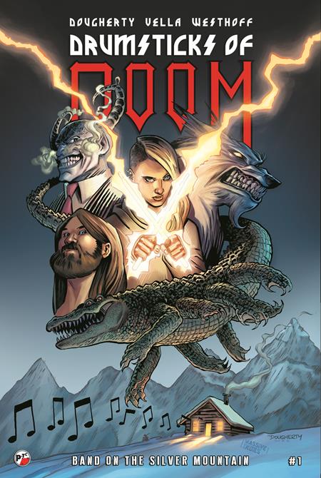 DRUMSTICKS OF DOOM BAND ON THE SILVER MOUNTAIN #1 CVR A DAN DOUGHERTY  (OF 3)