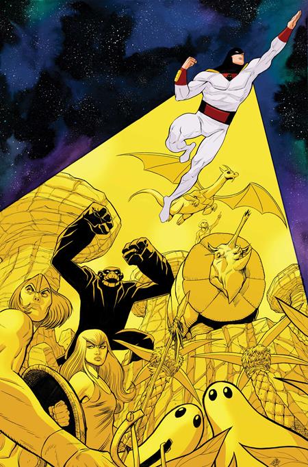 SPACE GHOST VS THE HERCULOIDS #1 CVR N INC 1:25 DREW MOSS VIRGIN VAR