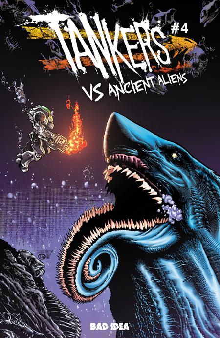 TANKERS VS ANCIENT ALIENS #4 CVR B JOSHUA DERSTINE & JOHN LIVESAY VAR (OF 4)