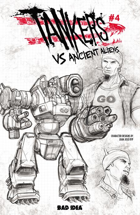 TANKERS VS ANCIENT ALIENS #4 CVR C JUAN JOSE RYP DESIGN VAR (OF 4)