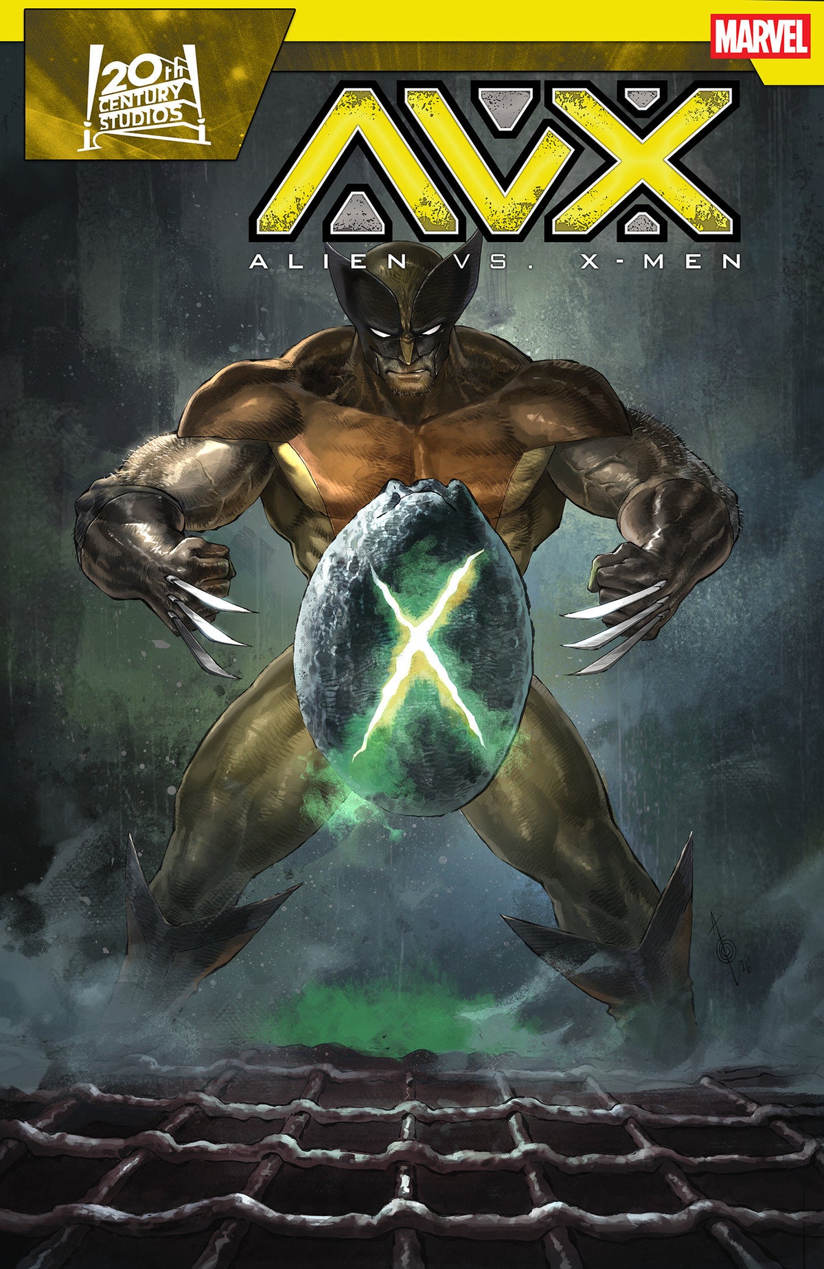 ALIEN VS X-MEN #1 ALAN QUAH POSTER HOMAGE VAR CVR C