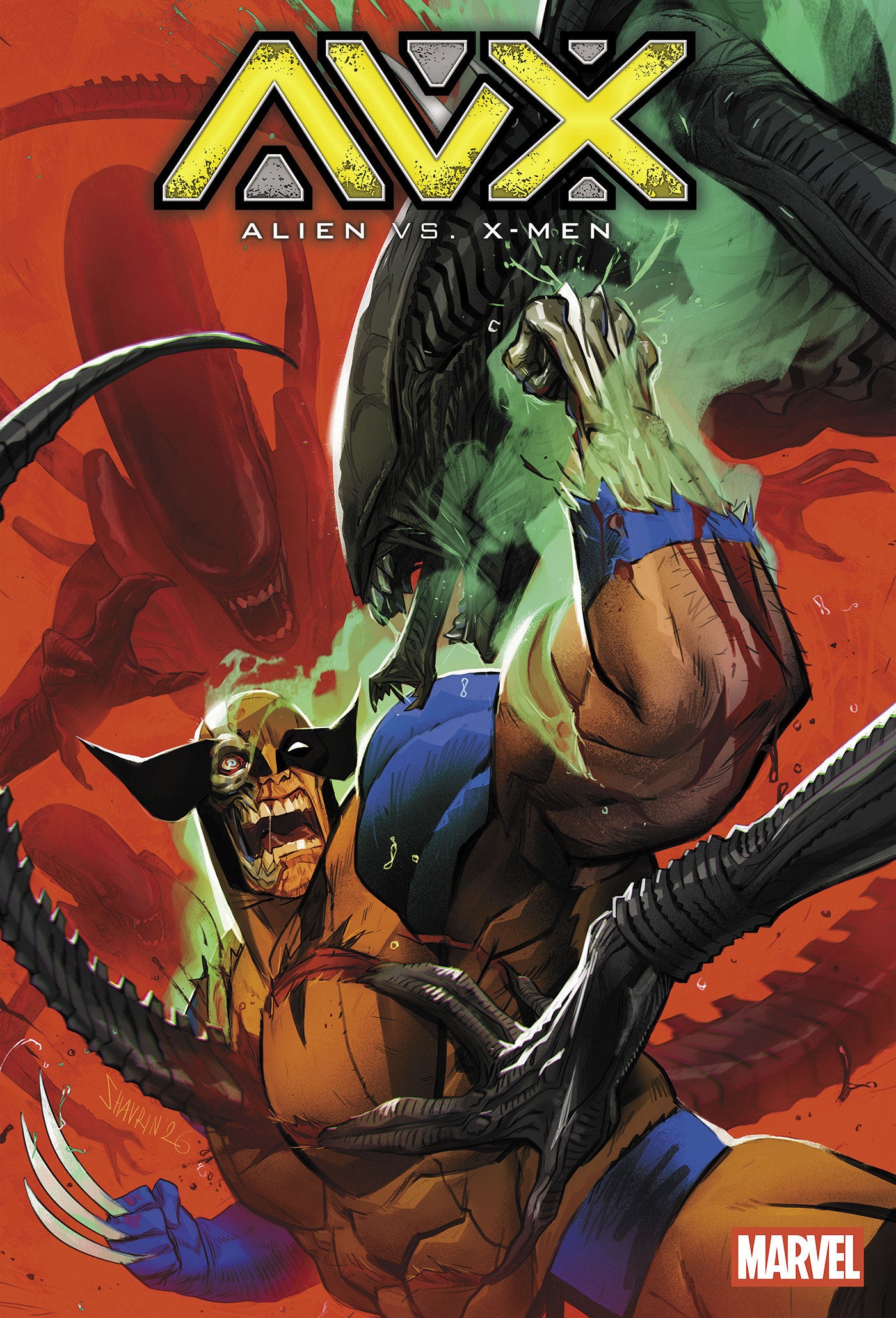 ALIEN VS X-MEN #1 IVAN SHAVRIN VAR 1:25 INCV