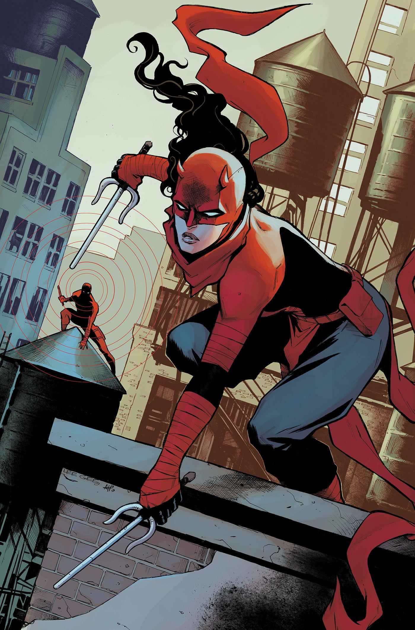 DAREDEVIL #7 LEE GARBETT VIRGIN VAR 1:100 INCV