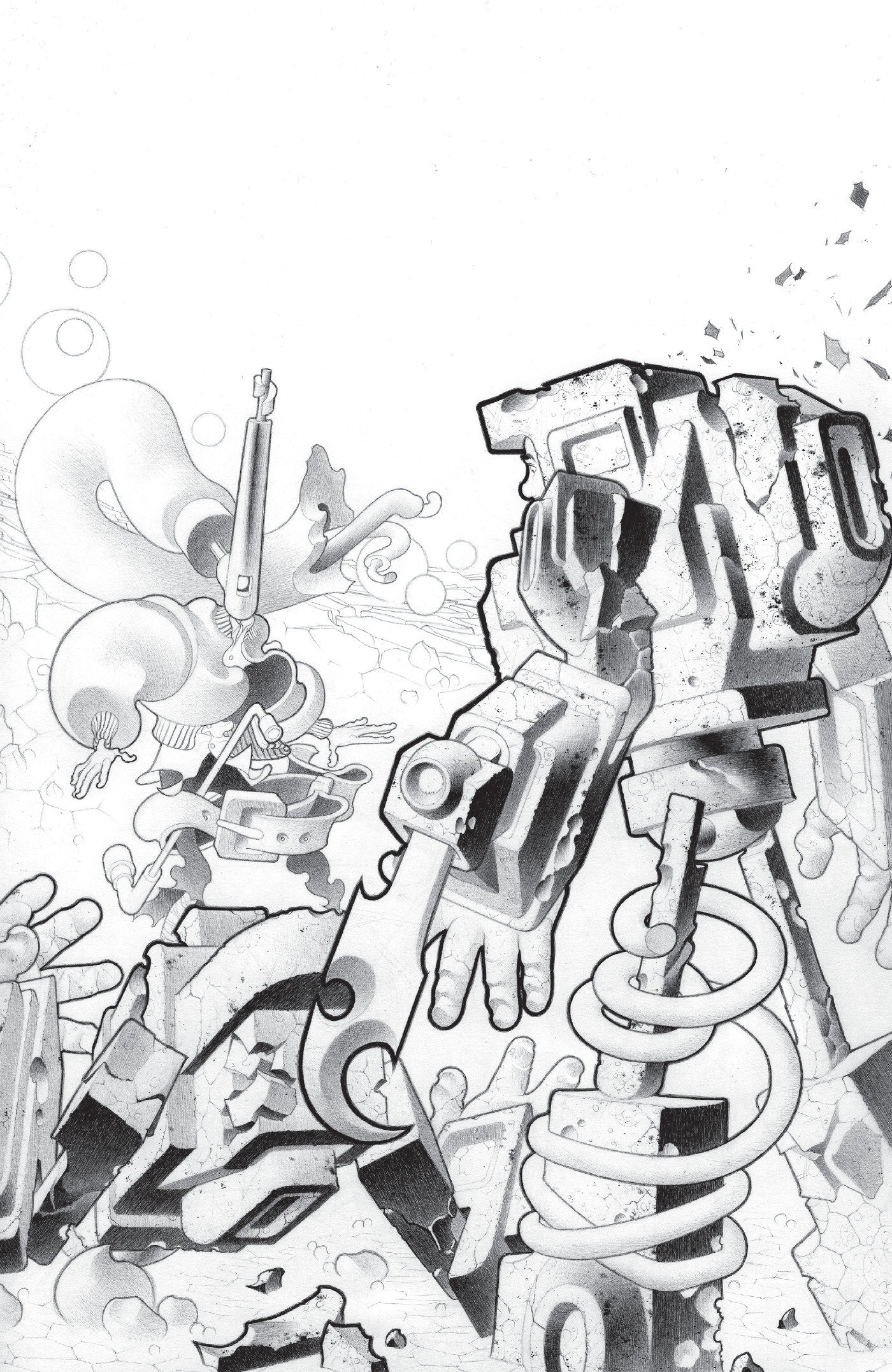 FACELESS AND THE FAMILY MAZE OF THE MECHANICAL ALIENS #3 CVR C INC 1:10 MATT LESNIEWSKI VAR 1:10 INCV