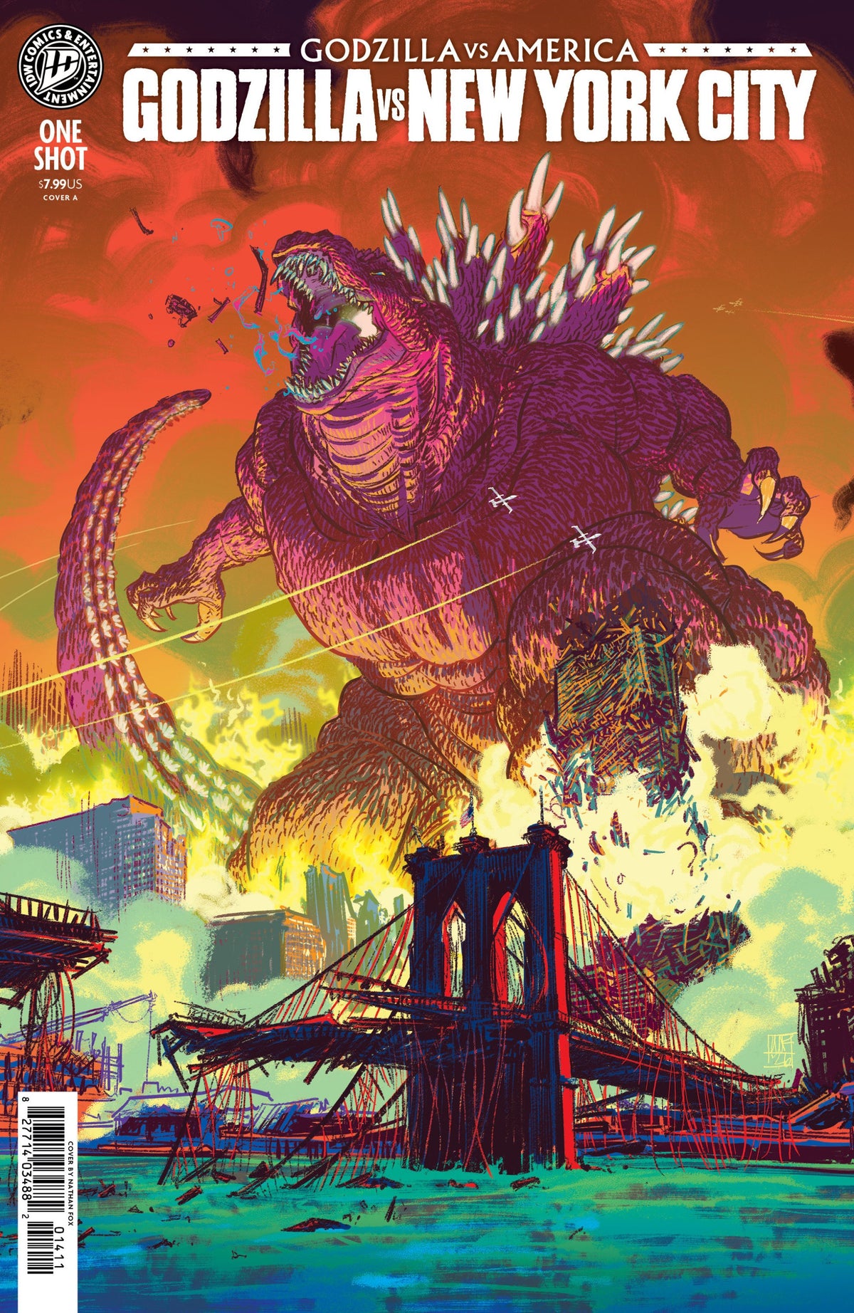 GODZILLA VS AMERICA NEW YORK CITY COVER A FOX CVR A