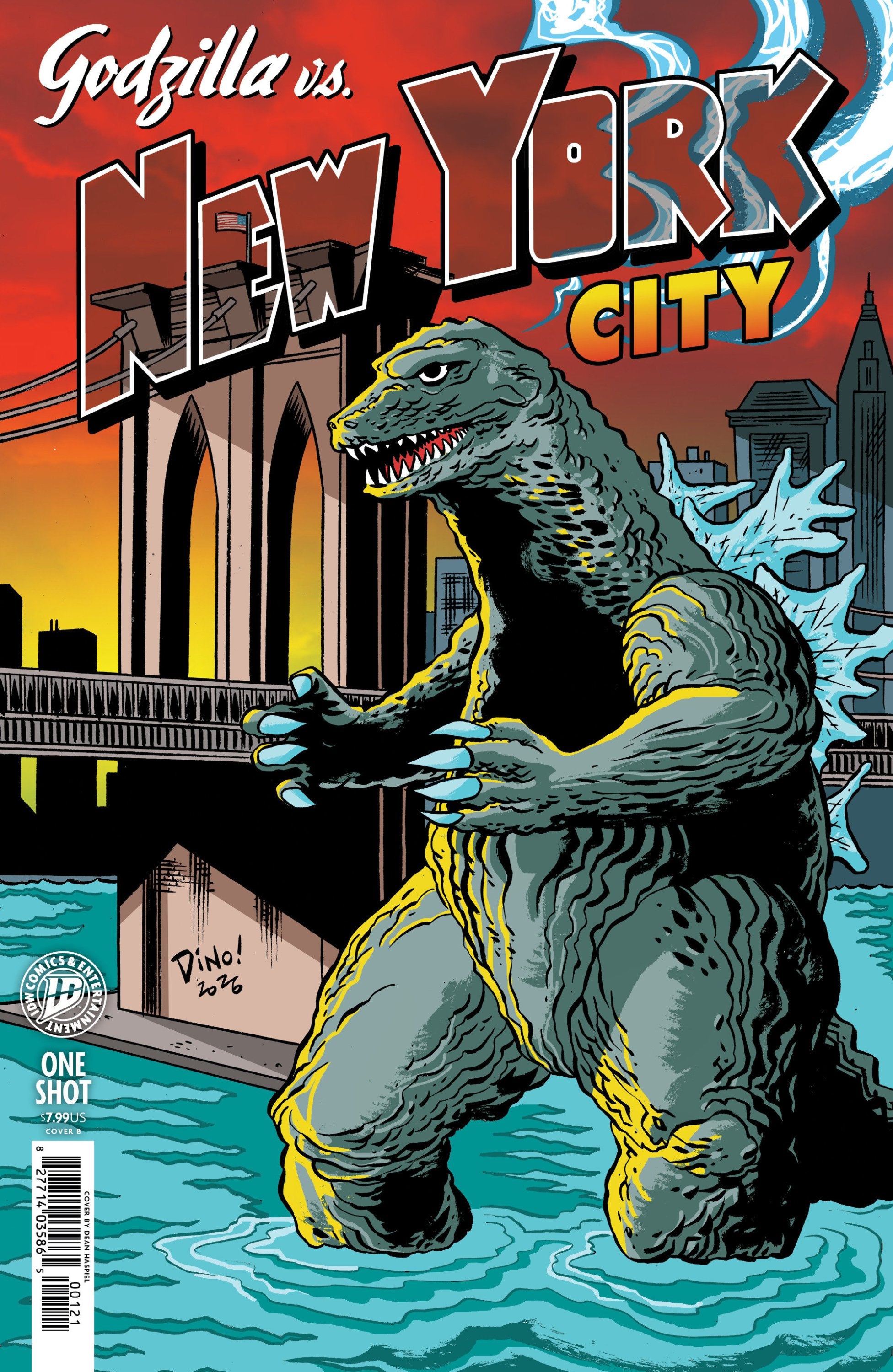 GODZILLA VS AMERICA NEW YORK CITY VAR B HASPEIL CVR B