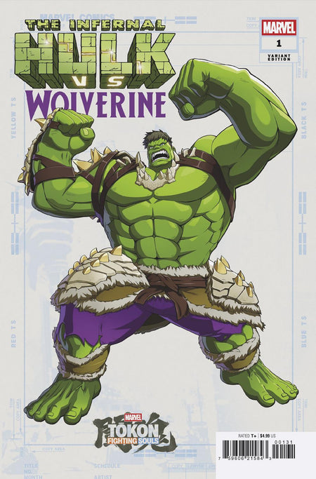 INFERNAL HULK VS WOLVERINE #1 MARVEL TOKON FIGHTING SOULS VAR CVR C