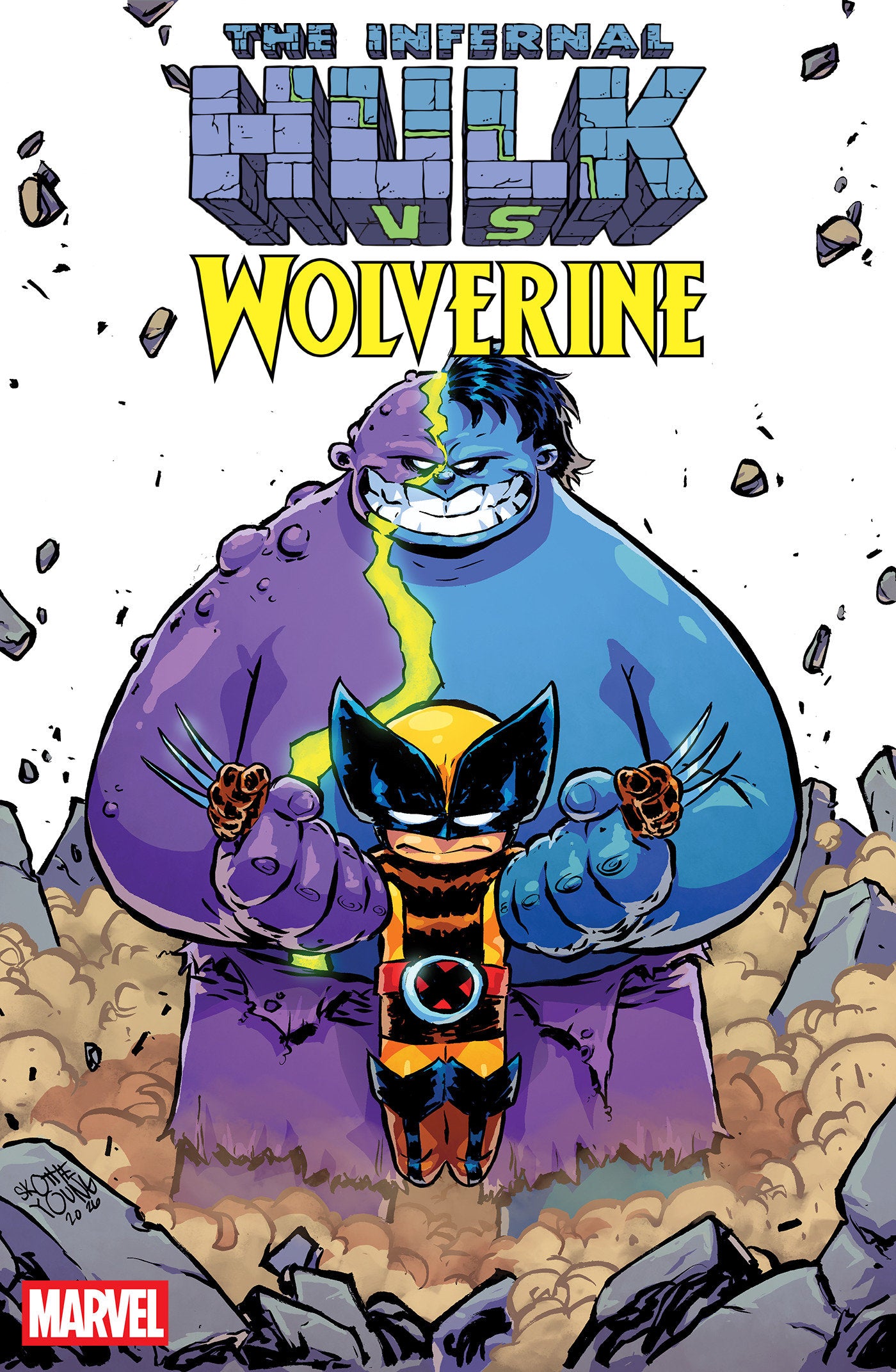 INFERNAL HULK VS WOLVERINE #1 SKOTTIE YOUNG VAR CVR B
