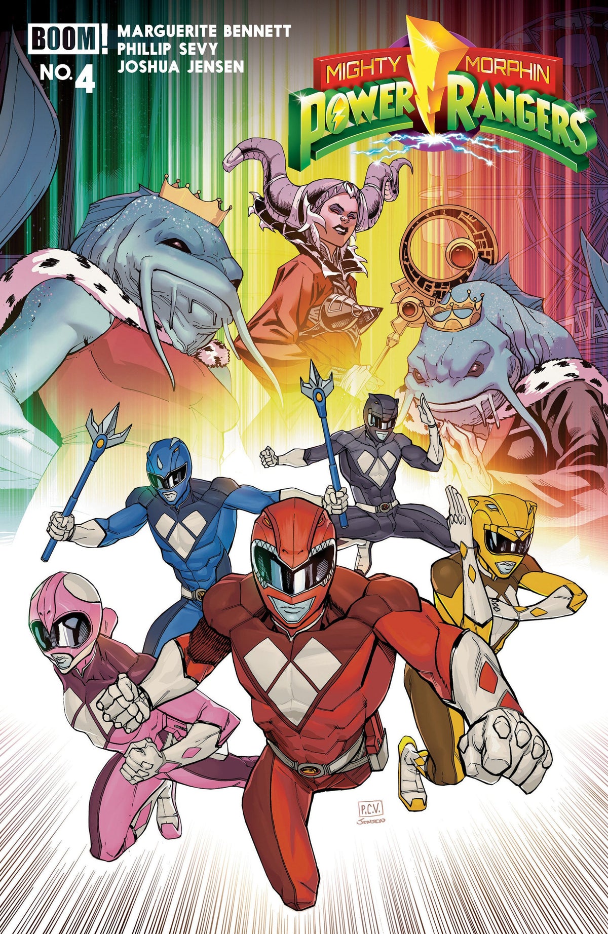 MIGHTY MORPHIN POWER RANGERS 2026 #4 B VAR DRESSED SEVY CVR B