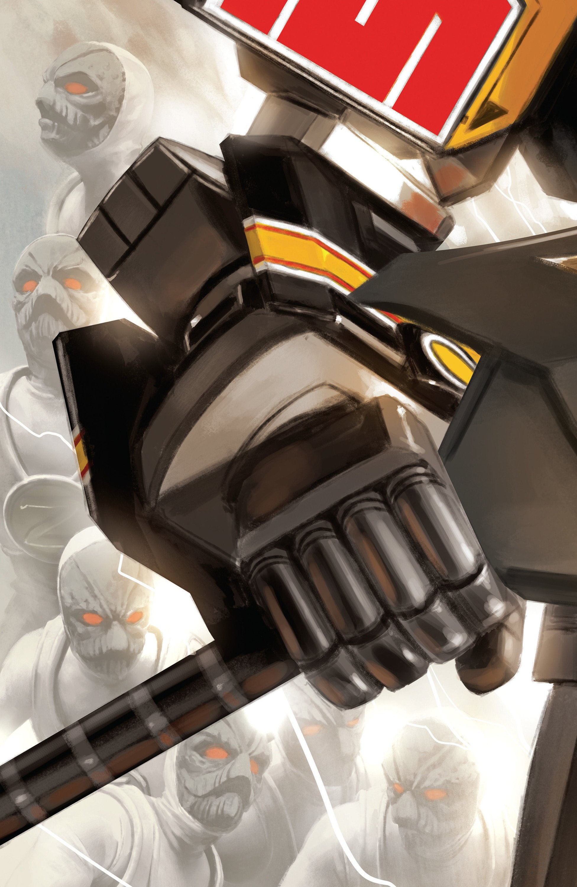 MIGHTY MORPHIN POWER RANGERS 2026 #4 C MEGAZORD CARD STOCK CONNECTING VAR FULL ART MERCADO CVR C