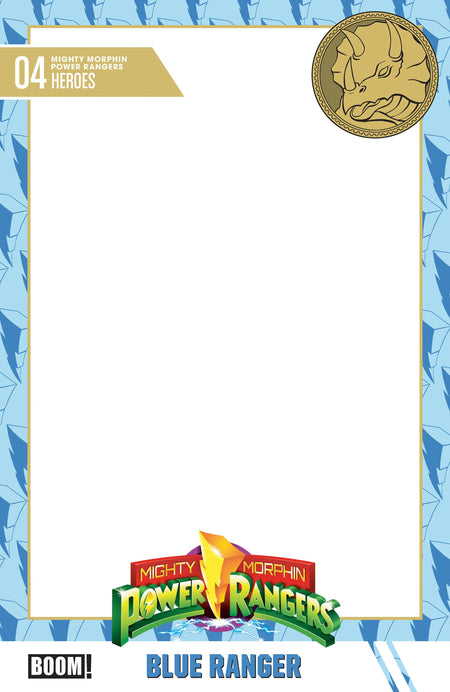 MIGHTY MORPHIN POWER RANGERS 2026 #4 D TRADING CARD BLANK SKETCH VAR CVR D