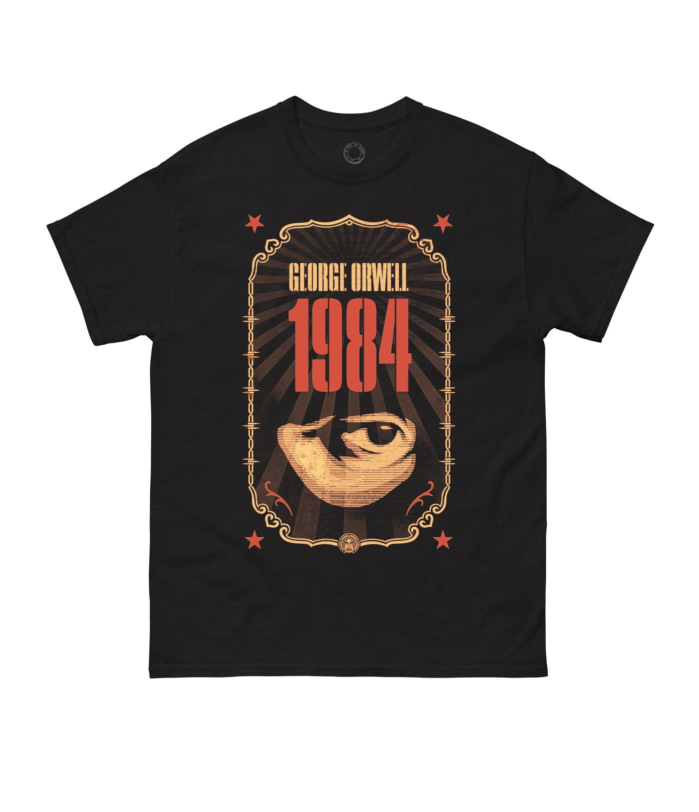 OBEY GEORGE ORWELLS 1984 UNISEX T-SHIRT SMALL