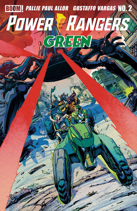 POWER RANGERS GREEN #2 B VAR DRESSED VARGAS CVR B