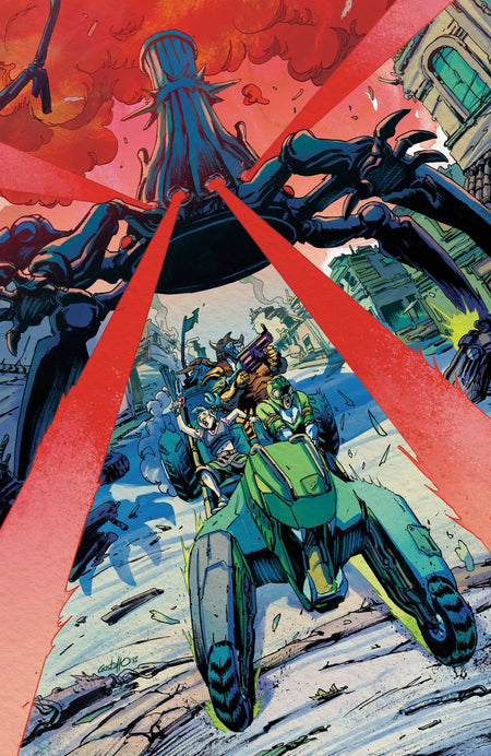 POWER RANGERS GREEN #2 E 1:10 INCV FOIL VAR FULL ART FOIL VARGAS CVR E