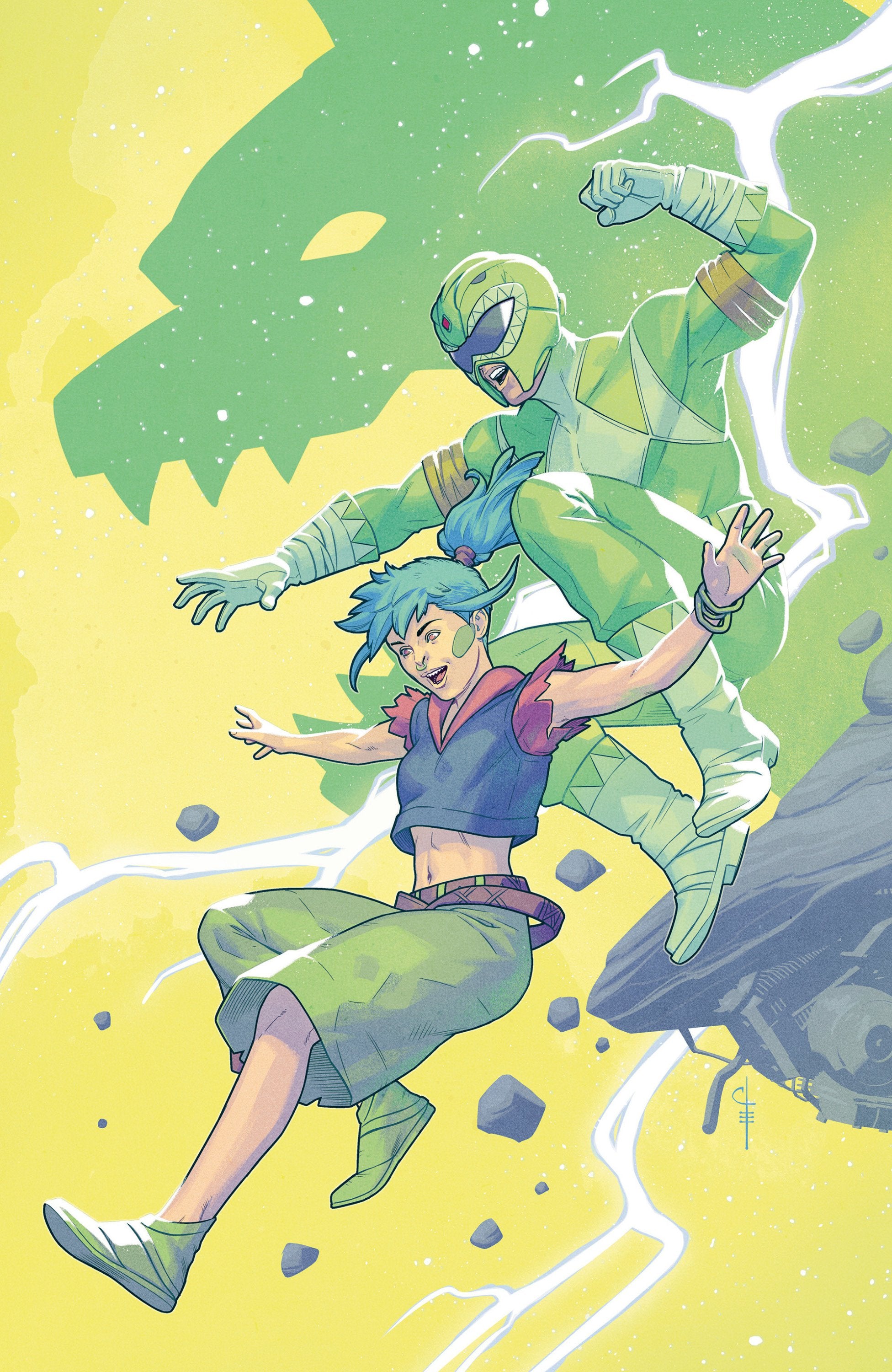 POWER RANGERS GREEN #2 F 1:20 INCV VAR FULL ART EVENHUIS CVR F