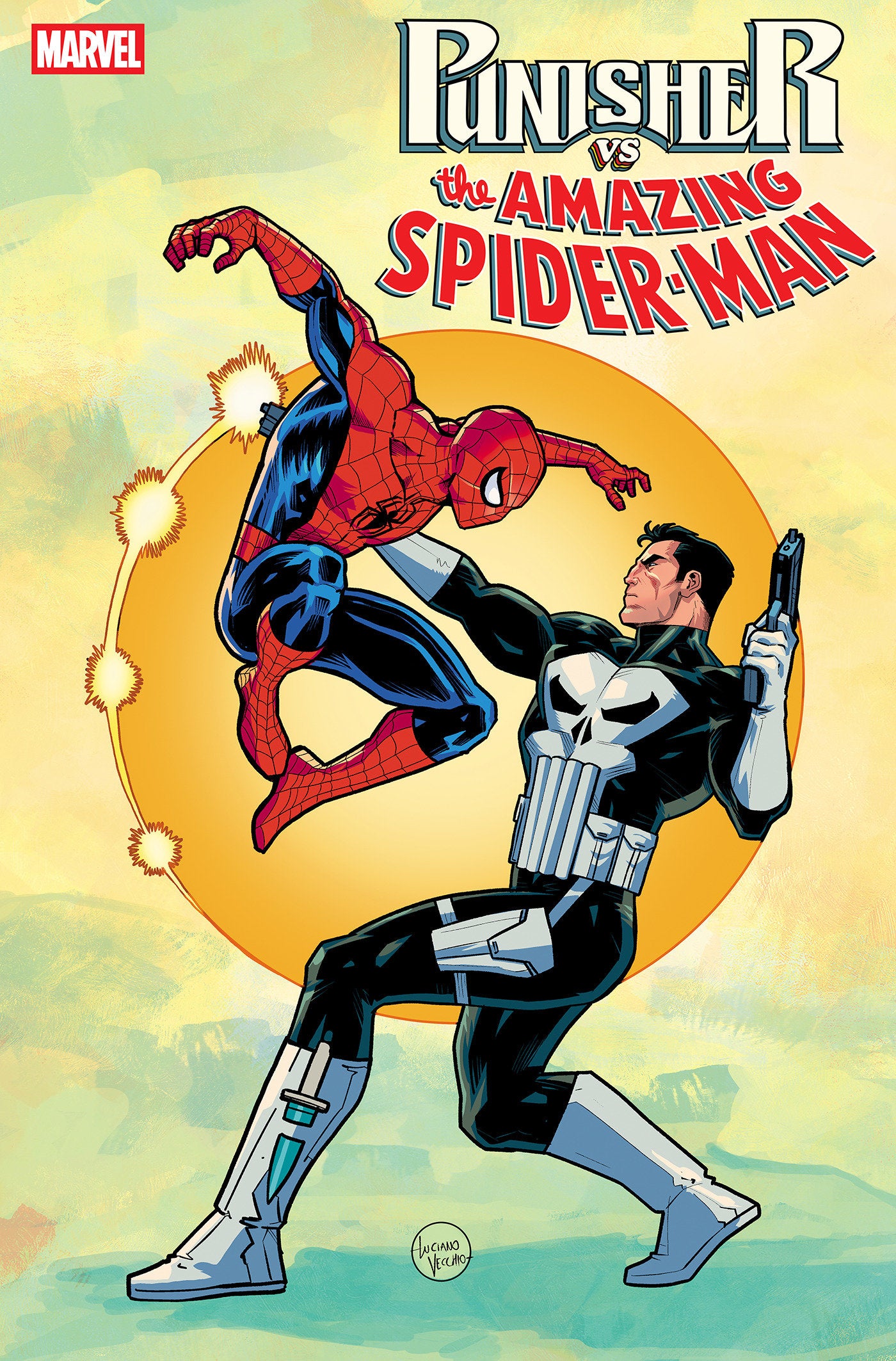 PUNISHER VS SPIDER-MAN #3 LUCIANO VECCHIO VAR 1:25 INCV
