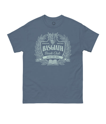 REBECCA YARROSS FOURTH WING BASGIATH BOOK CLUB UNISEX T-SHIRT SMALL