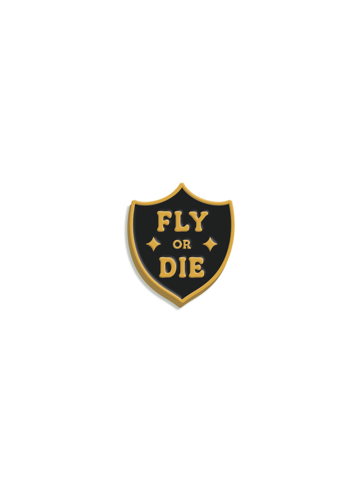 REBECCA YARROSS FOURTH WING FLY OR DIE ENAMEL PIN
