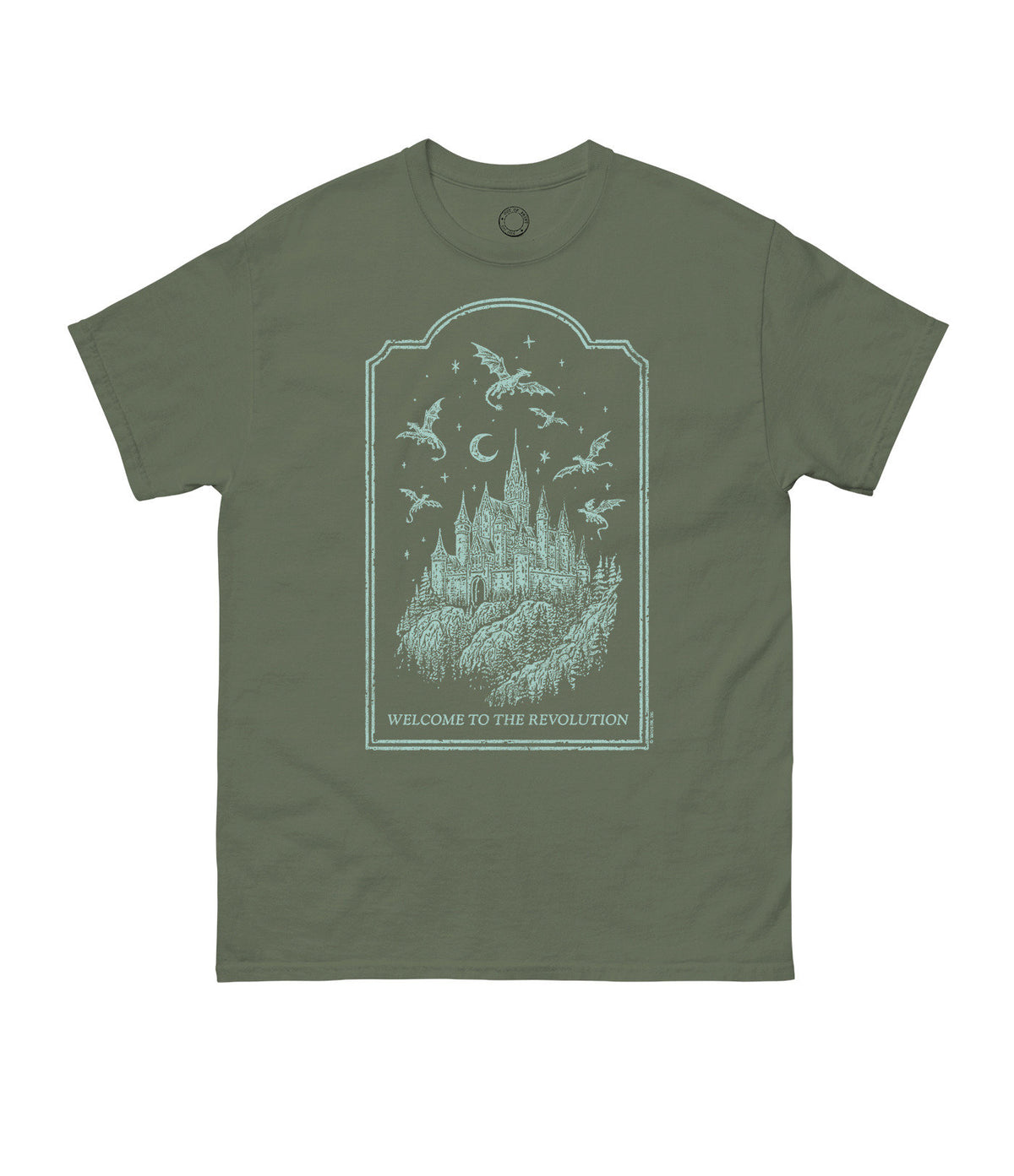 REBECCA YARROSS FOURTH WING WELCOME TO THE REVOLUTION UNISEX T-SHIRT MEDIUM