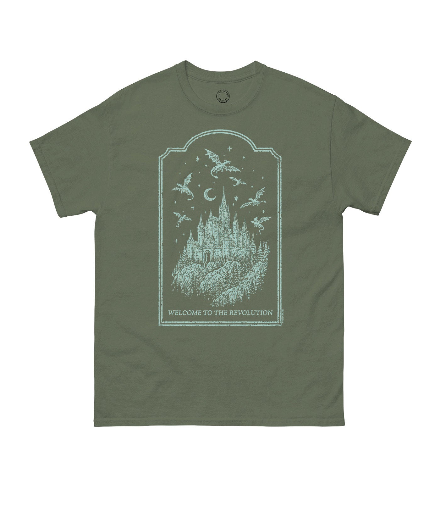 REBECCA YARROSS FOURTH WING WELCOME TO THE REVOLUTION UNISEX T-SHIRT SMALL