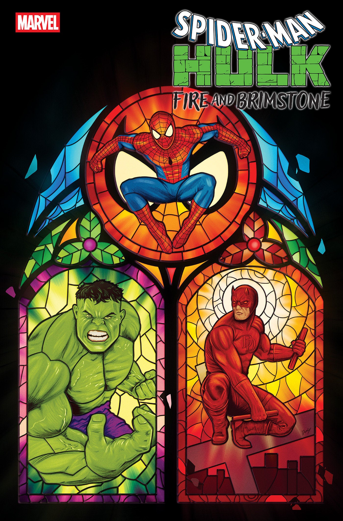 SPIDER-MAN HULK FIRE AND BRIMSTONE #2 DOALY VAR 1:25 INCV