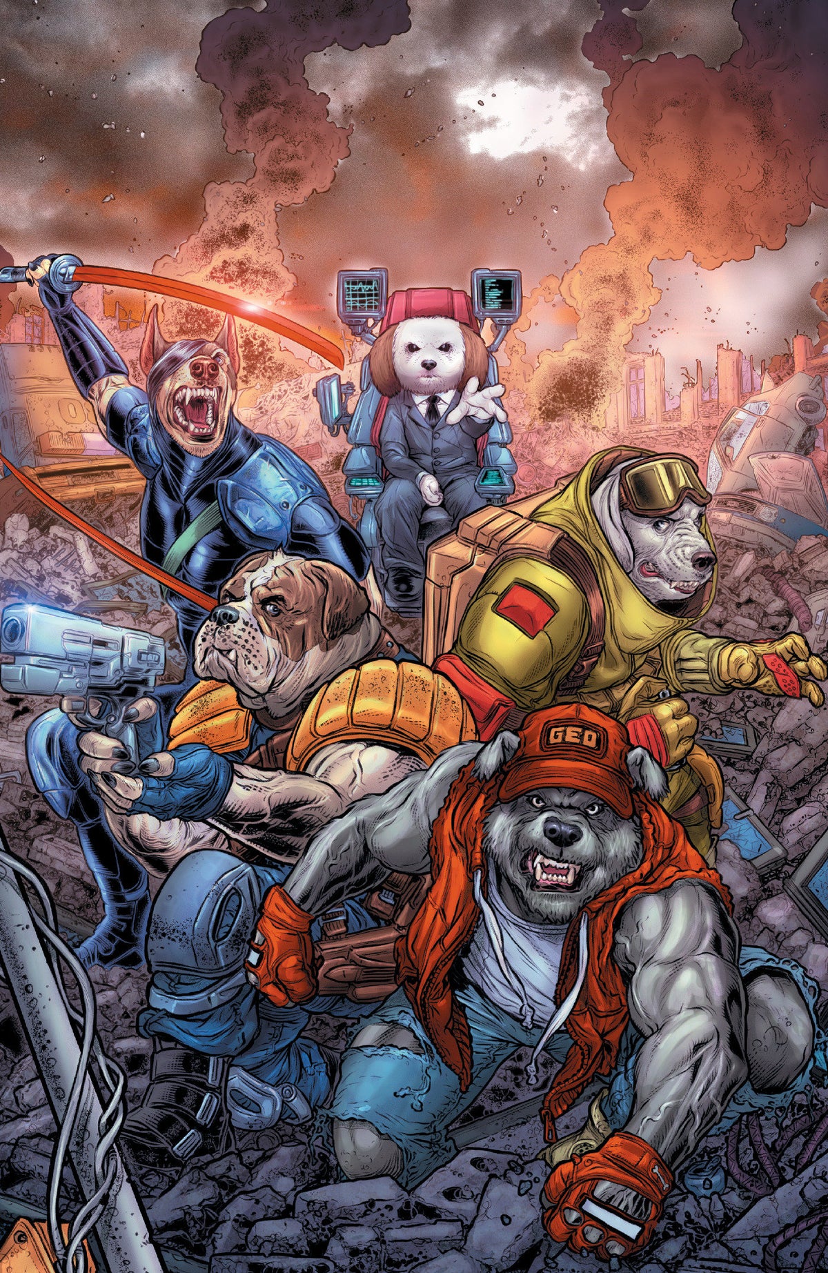 SUPER MONDO MEGA MUTTS #3 CVR E INC 1:20 JUAN JOSE RYP FULL ART VAR 1:20 INCV