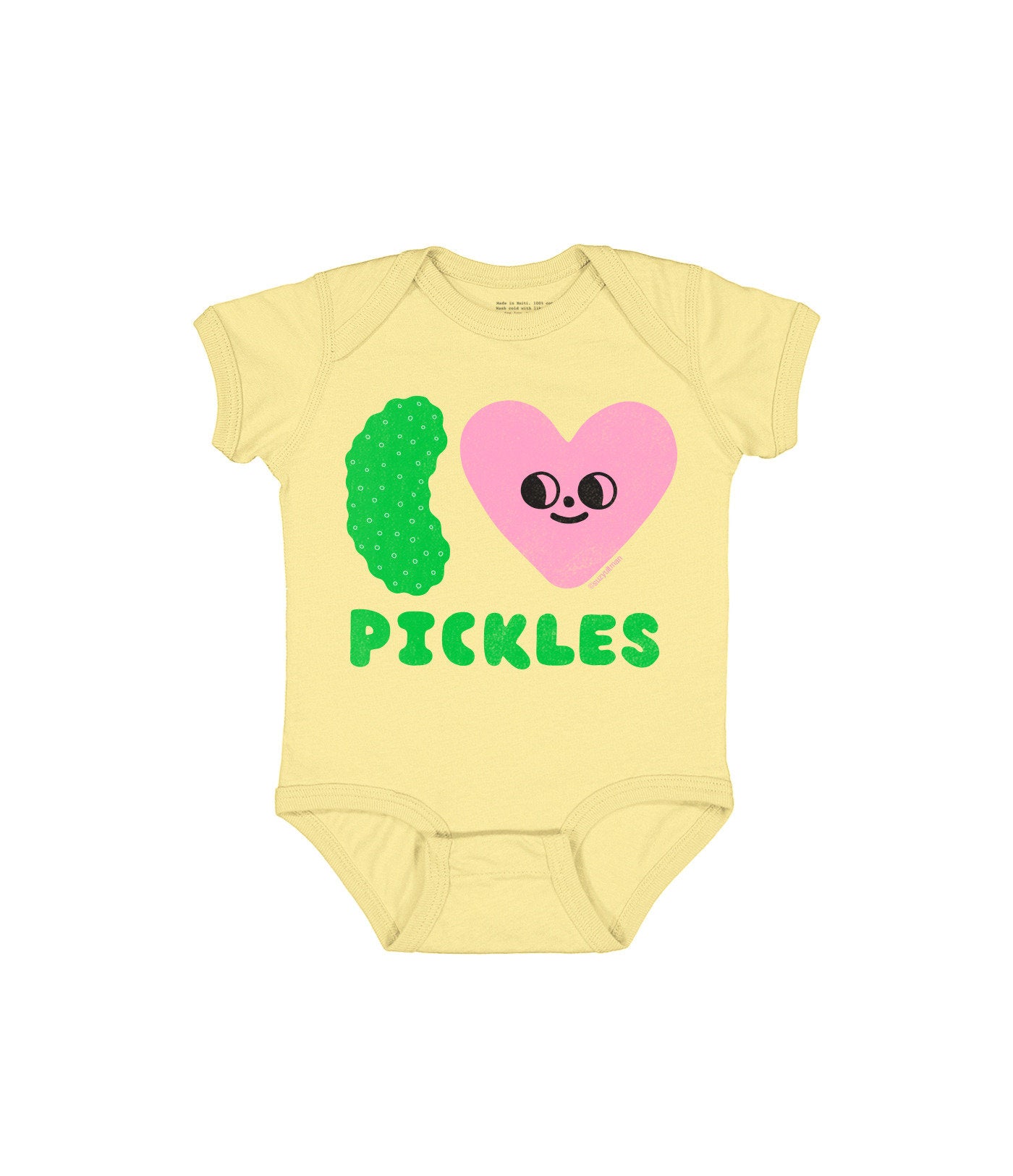 SUZY ULTMAN I HEART PICKLES BABY BODYSUIT - 12 MO