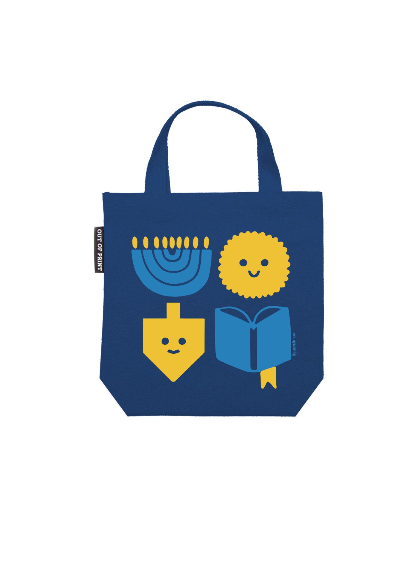 SUZY ULTMANS HANNUKAH LIGHT LATKES LIT MINI TOTE BAG