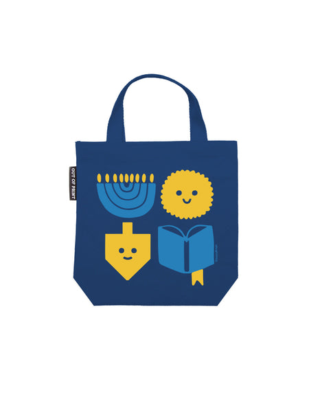 SUZY ULTMANS HANNUKAH LIGHT LATKES LIT MINI TOTE BAG