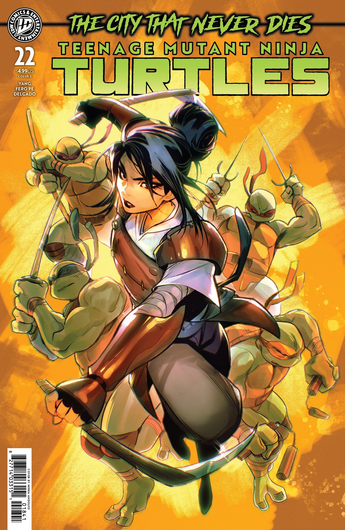 TEENAGE MUTANT NINJA TURTLES #22 CVR E ANDOLFO