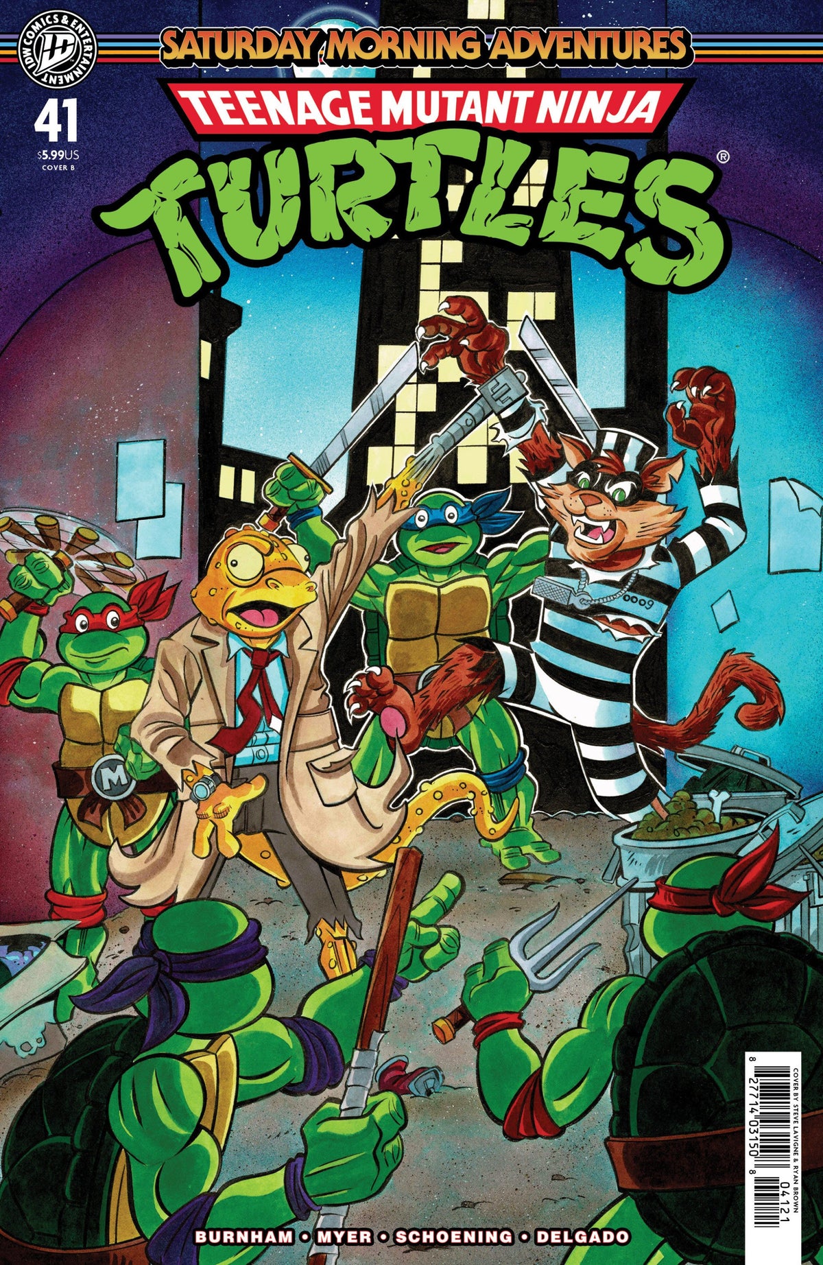 TEENAGE MUTANT NINJA TURTLES SATURDAY MORNING ADVENTURES #41 VAR B LAVIGNE CVR B