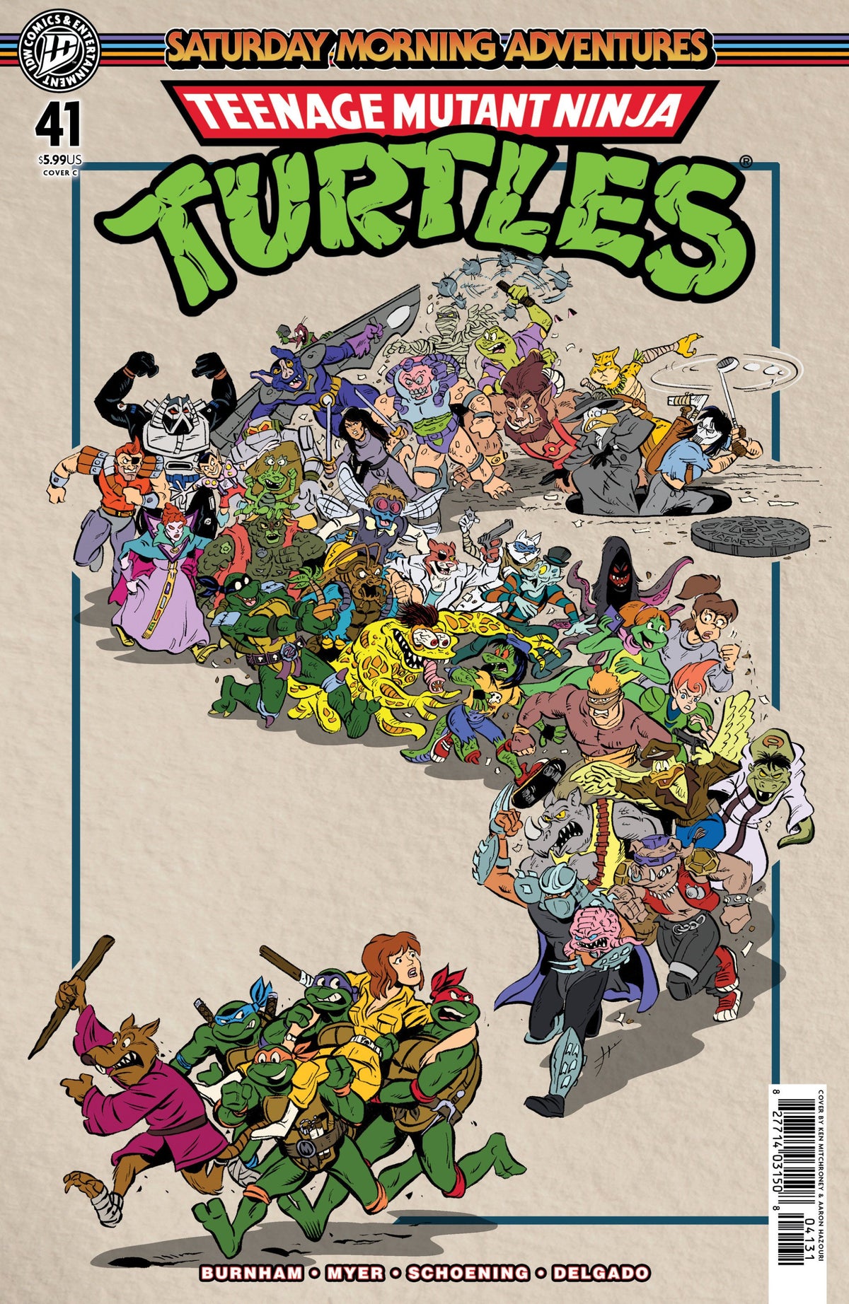 TEENAGE MUTANT NINJA TURTLES SATURDAY MORNING ADVENTURES #41 VAR C MITCHRONEY CVR C