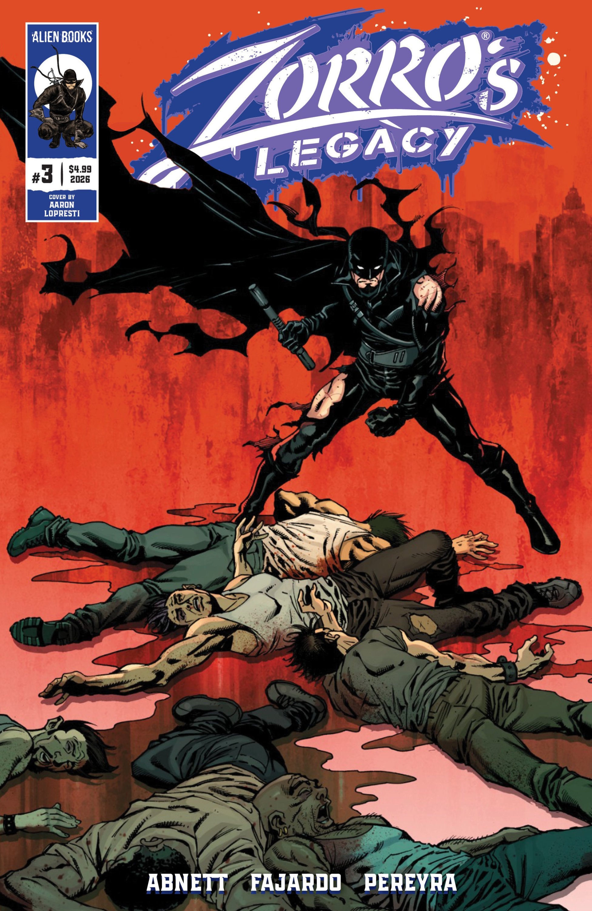ZORROS LEGACY #3 COVER A LOPRESTI CVR A