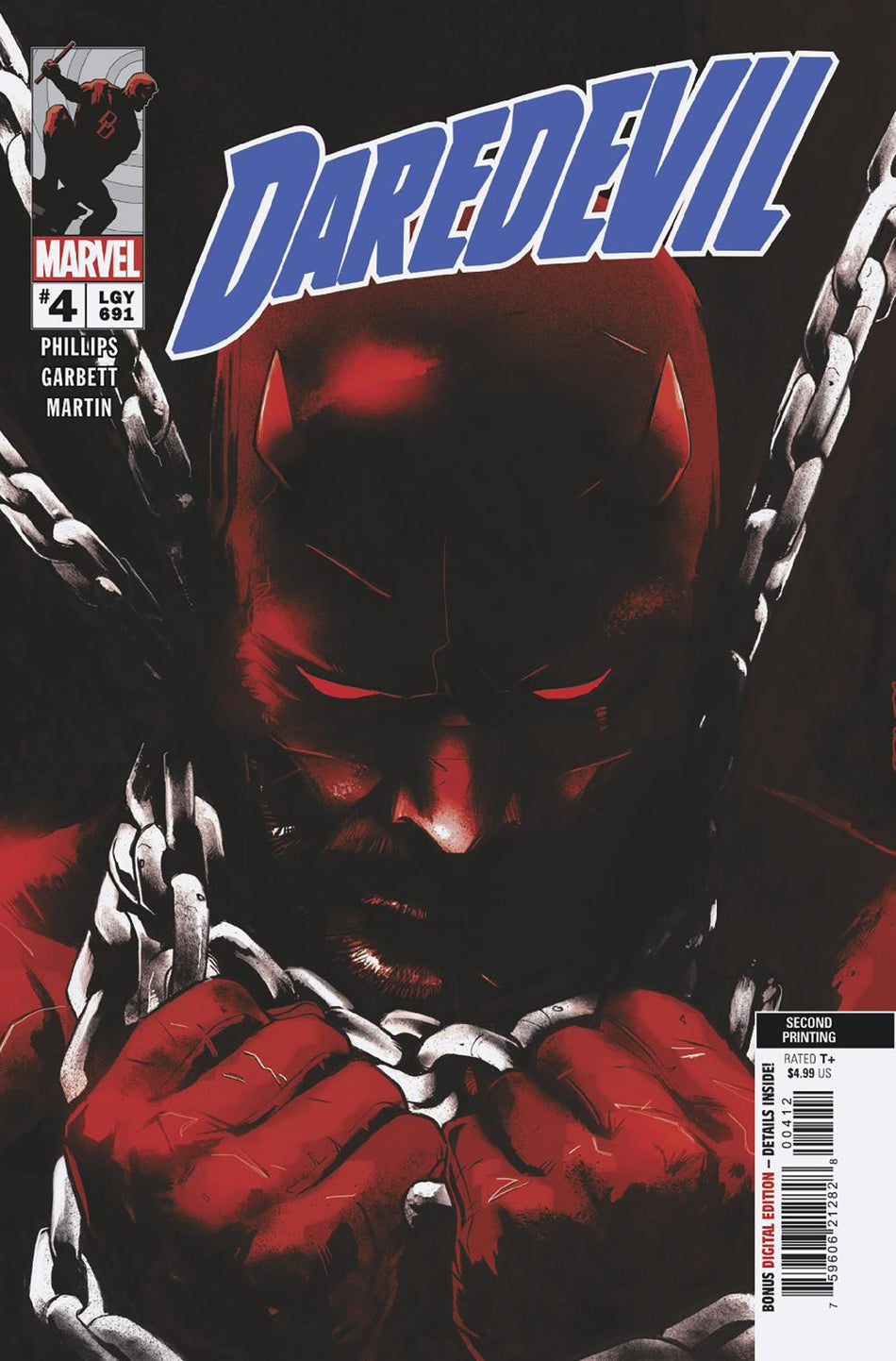 DAREDEVIL #4 LEE GARBETT 2ND PRINTING VAR CVR A