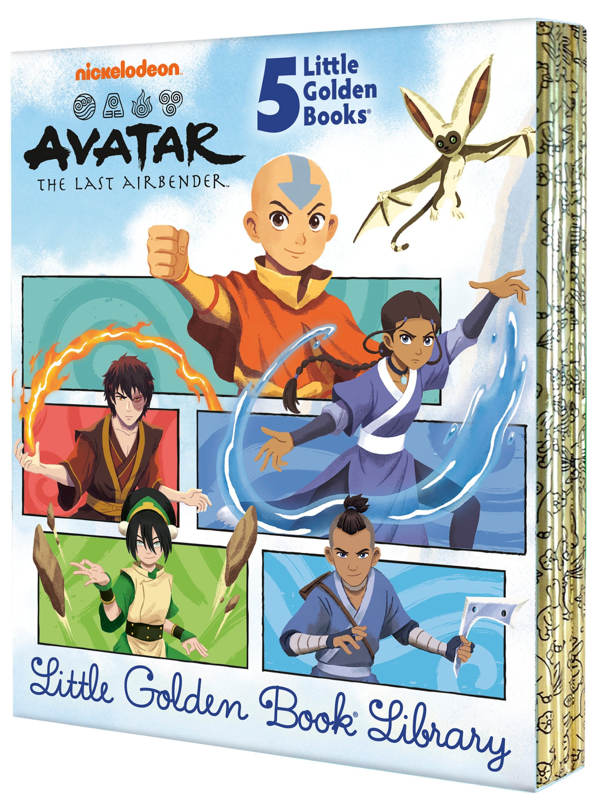 AVATAR THE LAST AIRBENDER LITTLE GOLDEN BOOKS 1-5 BOXED SET